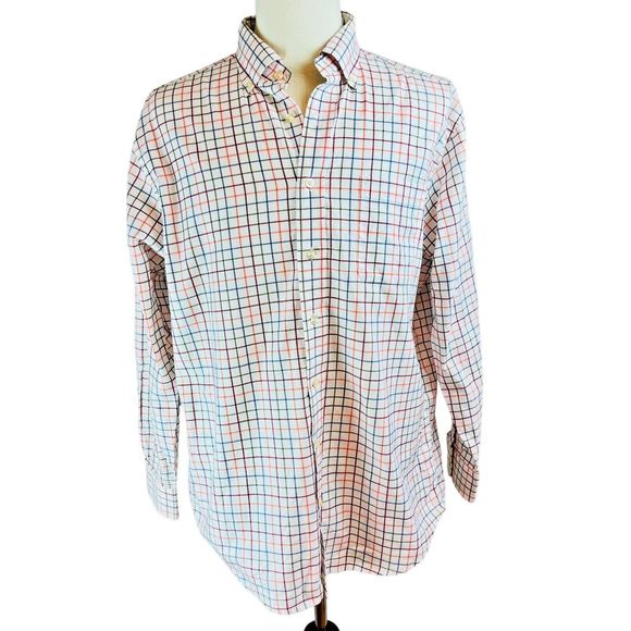 VINEYARD VINES Tattersall Plaid Murray Shirt Sz Large‎ Long Sleeve Button Down - Picture 1 of 14
